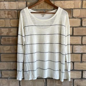 Lucky Brand Lightweight Long Sleeve Sweater with Built-In Tank - M